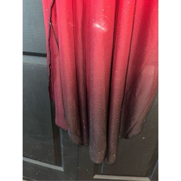 Venus Red/black ombré Glittering Dress - Picture 5 of 10